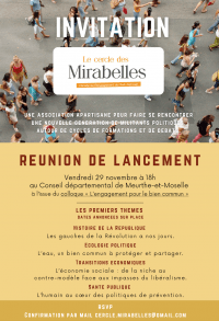 « L'Engagement pour le bien commun » : colloque Michel Dinet le 29 novembre et lancement du Cercle des Mirabelles