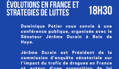 Conférence-débat sur le narcotrafic : mercredi 27 novembre, 18h30 à Bois-de-Haye